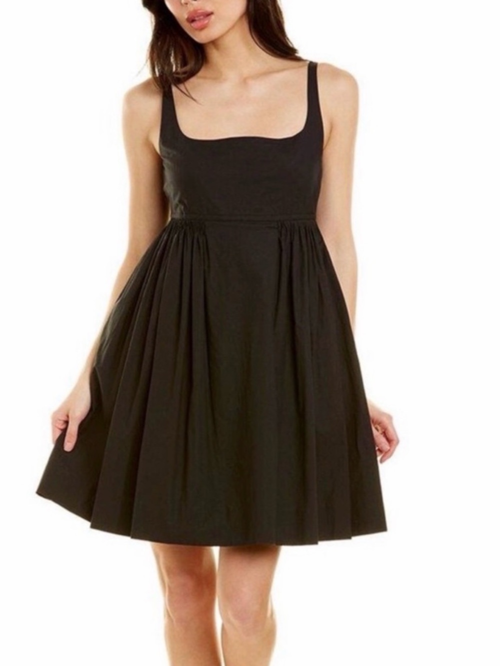 Rebecca Taylor Black Square Neck Mini Dress